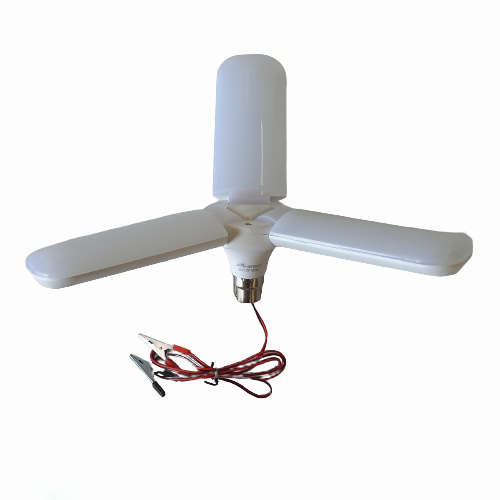 LA016 SK - LED  Fan Light. 3 Blade  12Volt  30 Watt with Croc clips