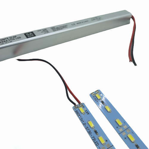 LA015L SK - LED Aluminium Alloy SMD Strip  12Volt  Length100cm Cut to Size.