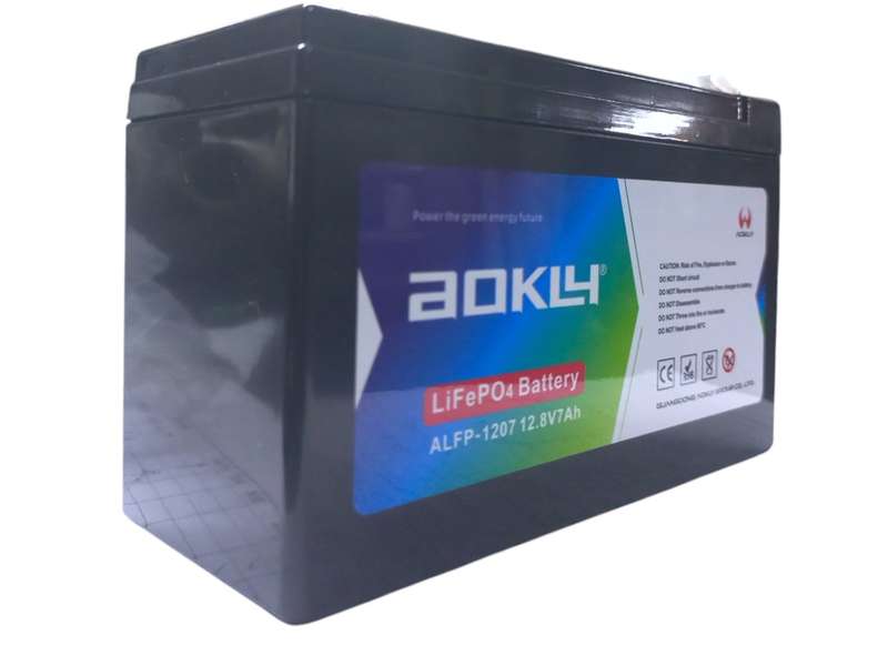 BU019  AOKLY - Battery Lithium LiFe PO4  12.8 Volts 7 Ah