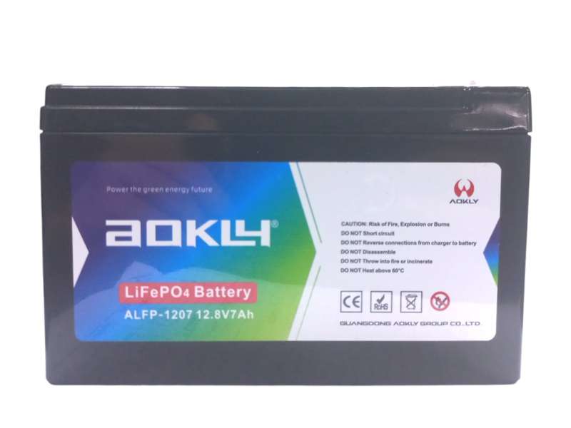 BU019  AOKLY - Battery Lithium LiFe PO4  12.8 Volts 7 Ah