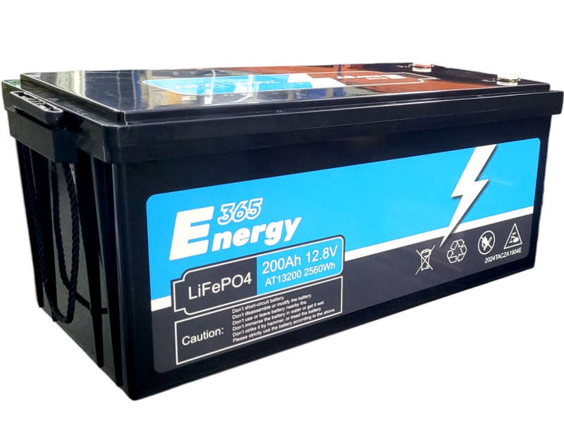 BU022E 365Energy  - Battery Lithium LifeP04  12.8 Volts 200Ah