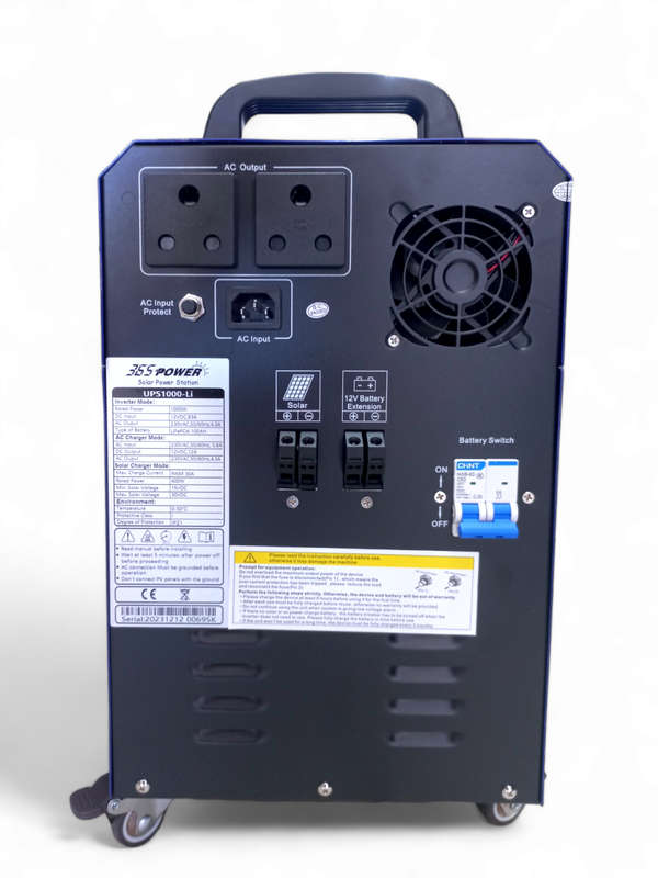 SA495 365Energy-Lithium Portable Power Station. Output 220V AC.USB 5 Volt/ DC 12 Volt.Power 1000Watt