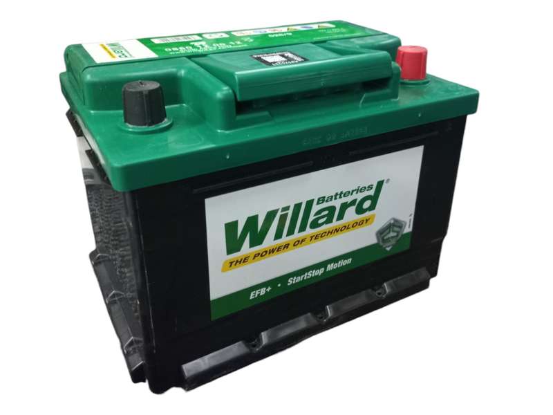 GA076  Willard  652 Battery 12V 70Ah + Old Batt Del Instore.No Batt Add R295. Warranty 25 Months