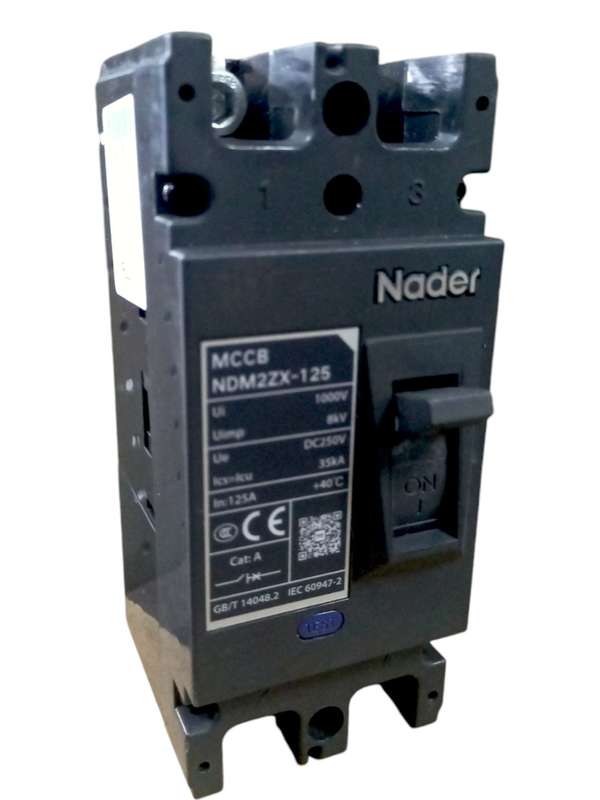SJ050N Protection - NADER Moulded Case DC Circuit Breaker 125 Amp 1000V 35kA Double Pole NEW