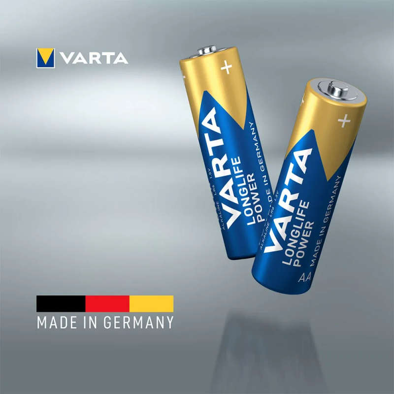 DA100 - VARTA - Size AA High Energy Consumption. 1.5V  2.6Ah. 4 Pack