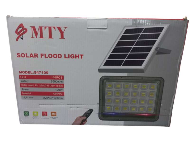 LA055D  MTY Floodlight Outdoor LED with Solar Panel IP65 100 Watt.