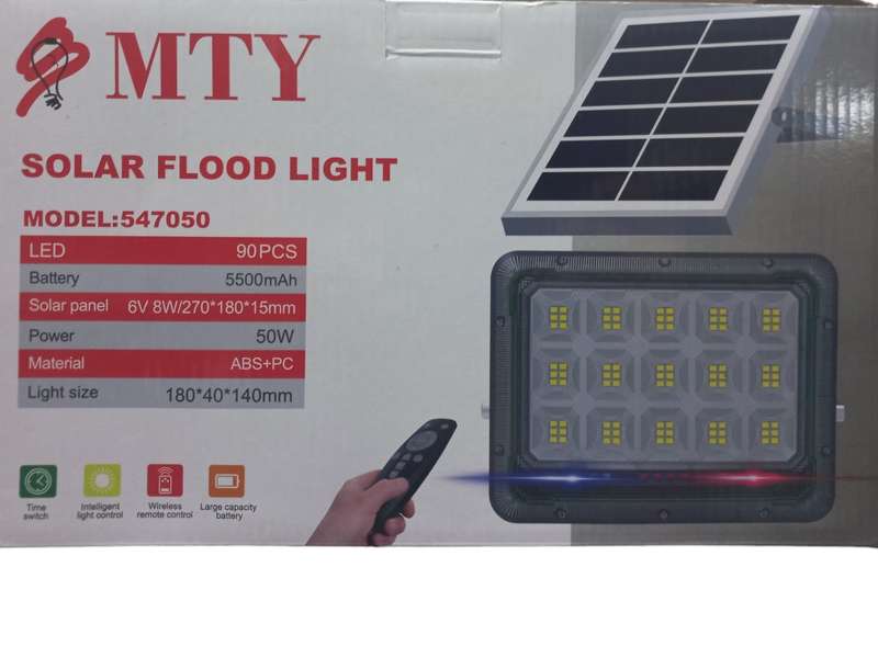 LA054C MTY - Floodlight Outdoor LED with Solar Panel IP65 50 Watt