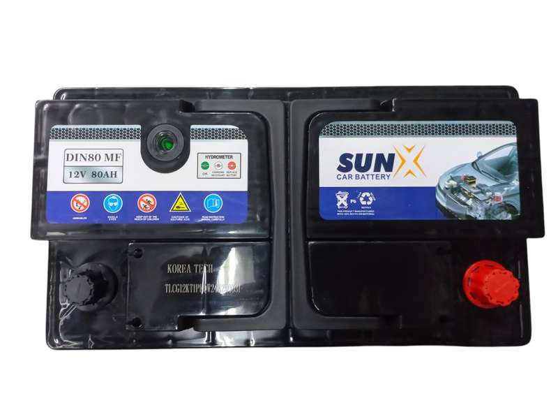 FB0290 SunX  668 - Auto Battery 12 Volt 80 Ah with OLD Battery. Plus R220 without OLD Battery
