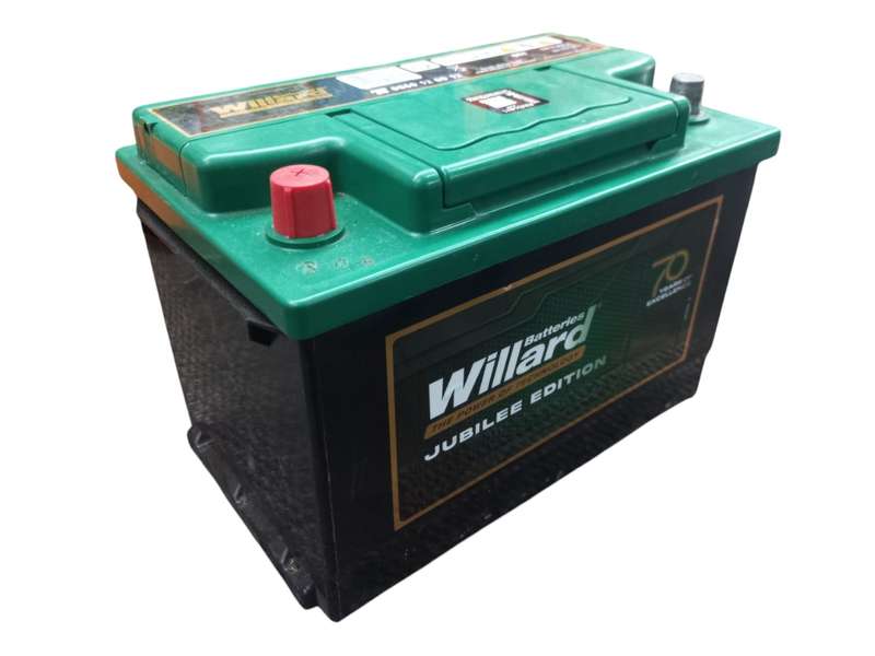 GA077  Willard  657 Battery 12V 70Ah + Old Batt Del Instore.No Batt Add R295. Warranty 25 Months