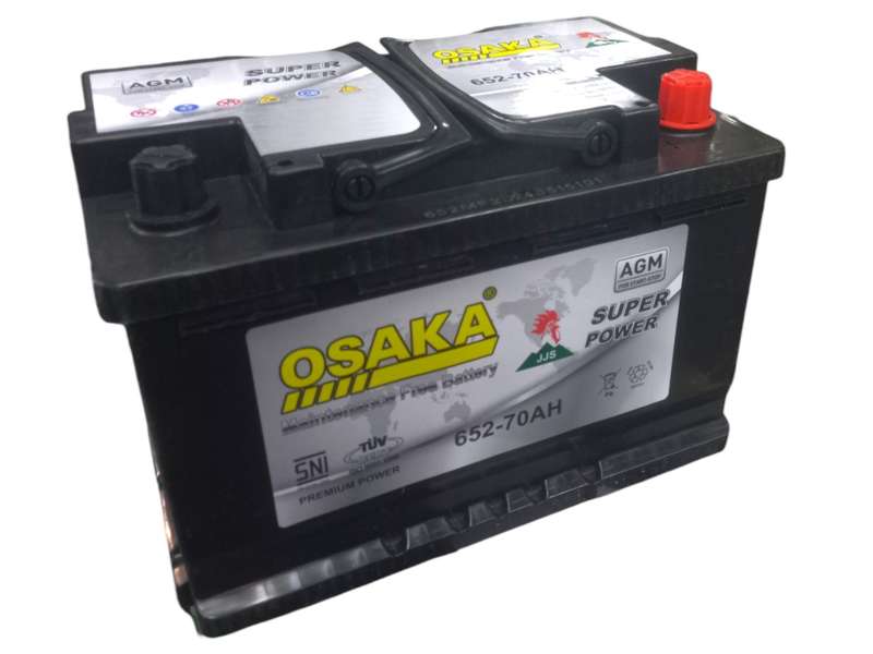 BB018 Osaka 652 - AGM Battery. 12 Volt 70Ah with OLD Battery. Plus R290 without OLD battery.