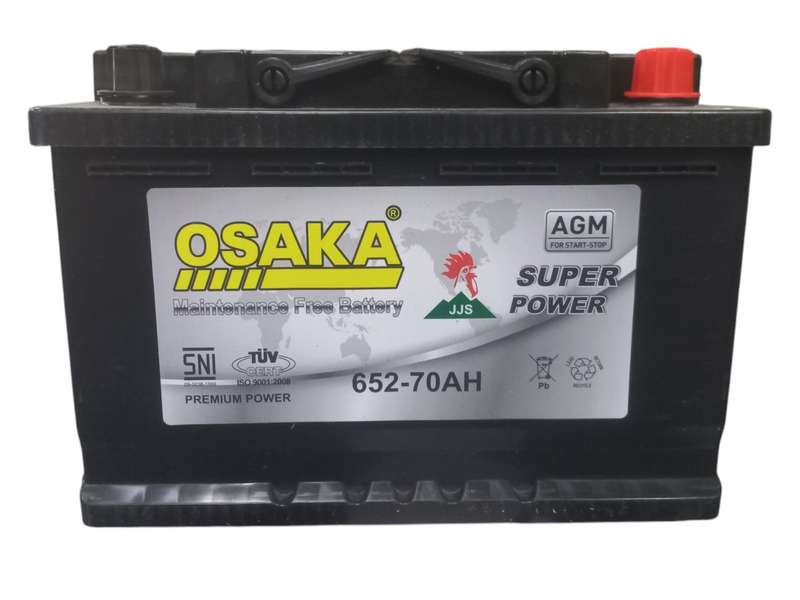 BB018 Osaka 652 - AGM Battery. 12 Volt 70Ah with OLD Battery. Plus R290 without OLD battery.