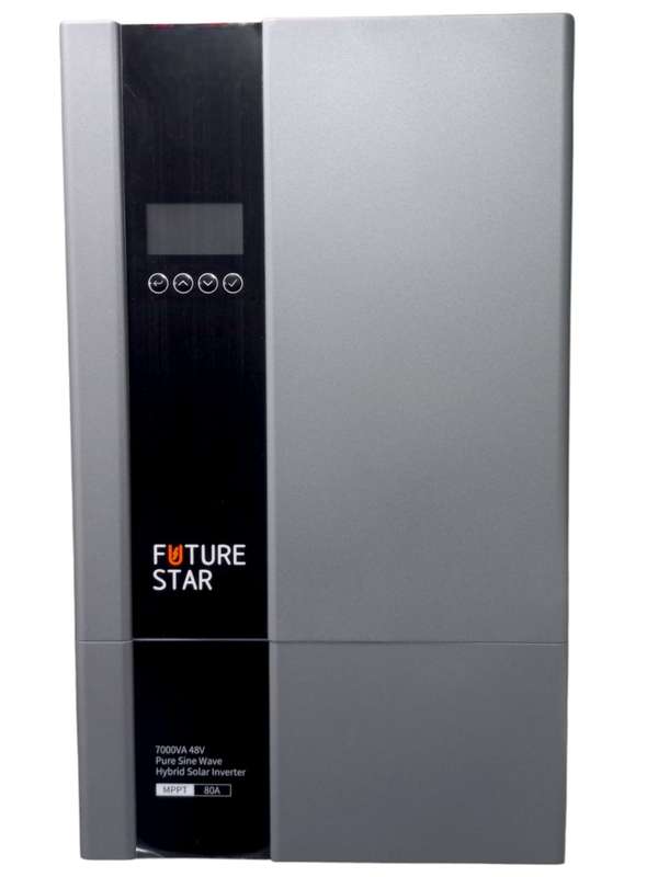 SA560   Future Star - Hybrid Inverter Pure Signw..7KVA /6 KW 48V 80 Amp  MPPT. H.V 500V Parallel