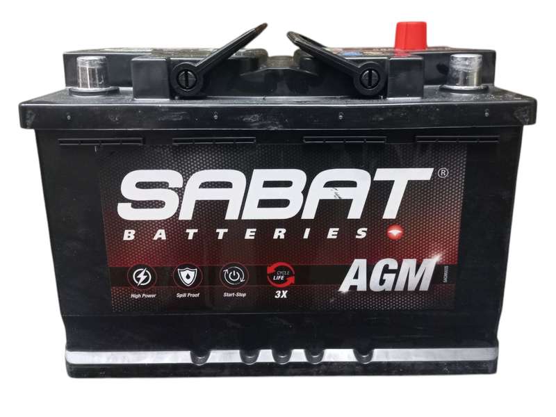 BB026 Sabat  652 - AGM Battery. 12 Volt 70Ah with OLD Battery. Plus R290 without OLD battery.