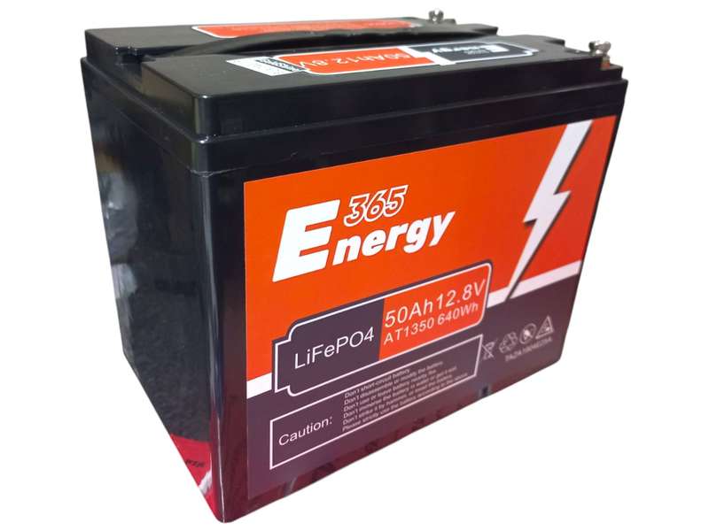 BU020 365Energy  - Battery Lithium LifeP04  12.8 Volts 50 Ah