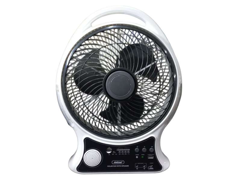 LN030 Appliance - Solar Fan 35 cm with Solar Panel ,Radio &amp; 2 x x LED bulbs. AC Charger Inclu...