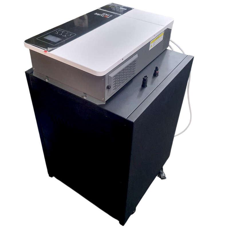 ADA92C FSTAR - Back-Up Power UPS. 7.5KW Hybrid  MPPT Inverter. Lithium Bat 4x12V 100Ah.+ Cabinet
