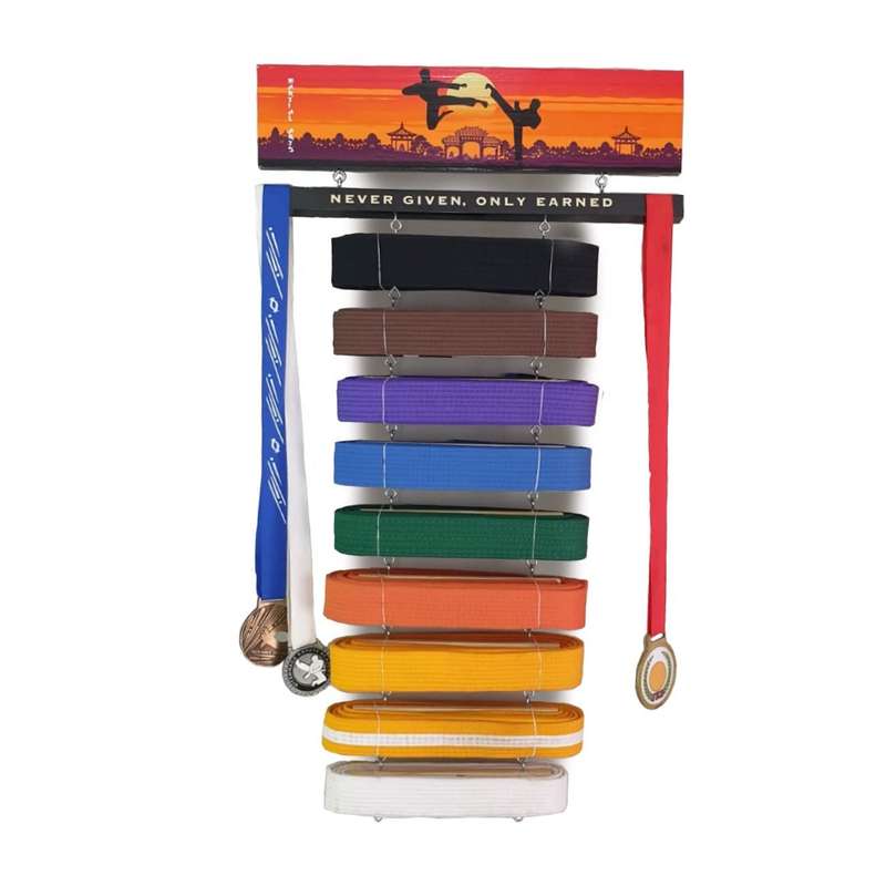 Martial Arts Belt & Medal Display - Sun
