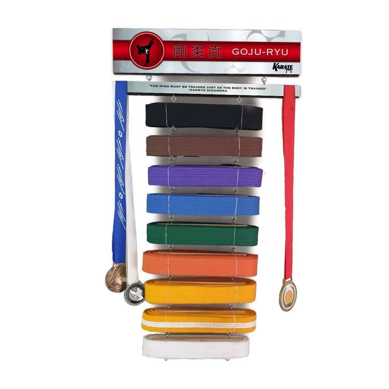 Martial Arts Belt & Medal Display - Goju-Ryu
