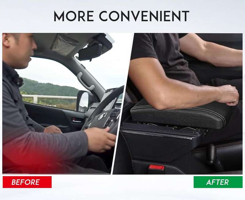 Car Armrest 7USB  Black