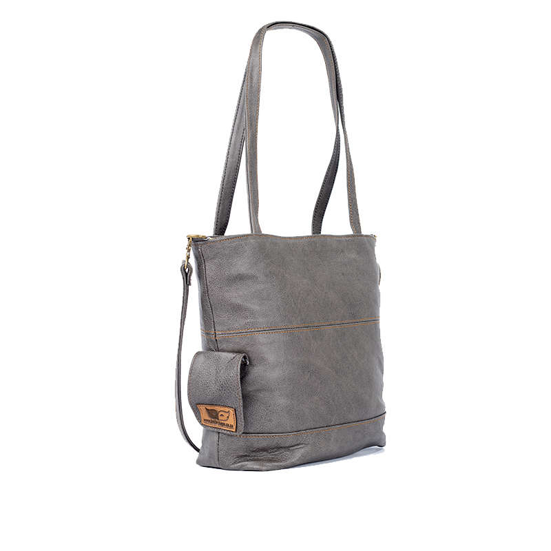 Genuine Leather Bags Grey