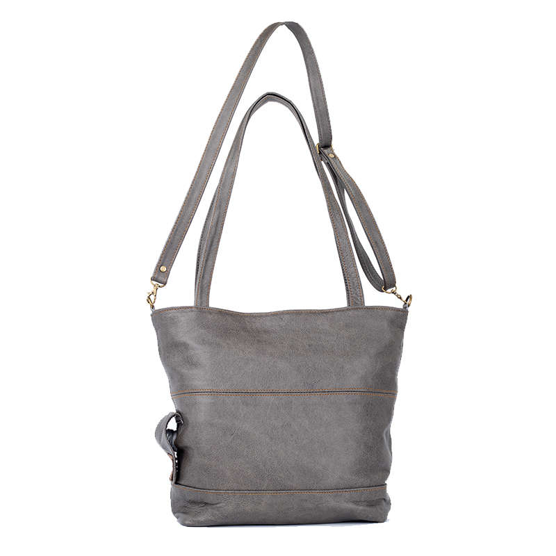 Genuine Leather Bags Grey