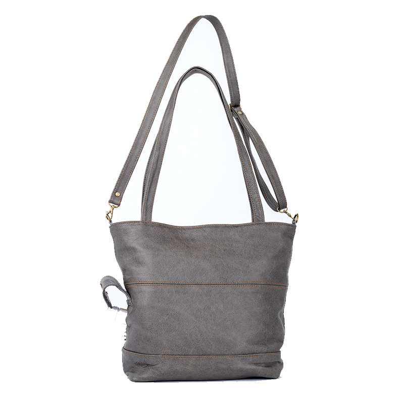 Genuine Leather Bags Grey