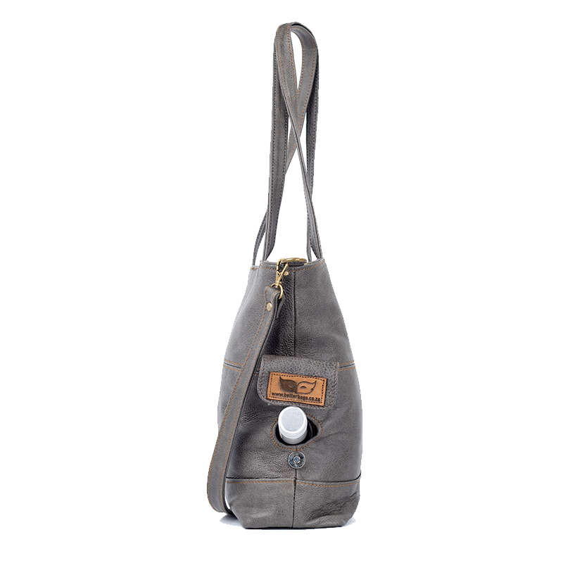 Genuine Leather Bags Grey