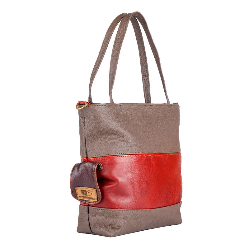 Genuine Leather Bags Two Tone