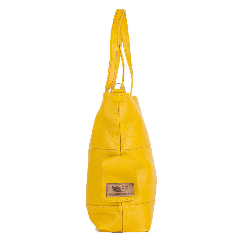 Genuine Leather Bags Yellow
