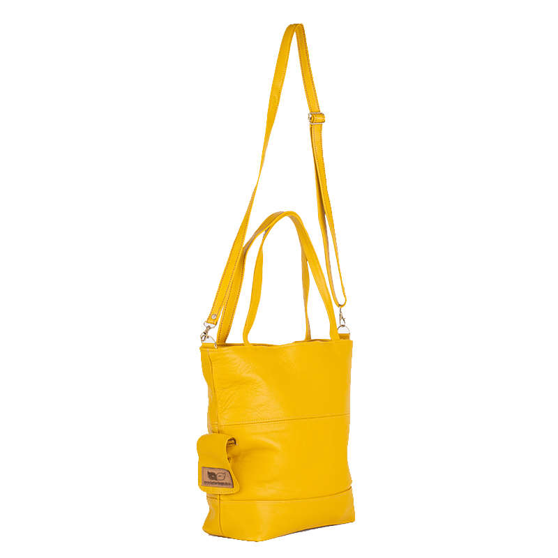 Genuine Leather Bags Yellow