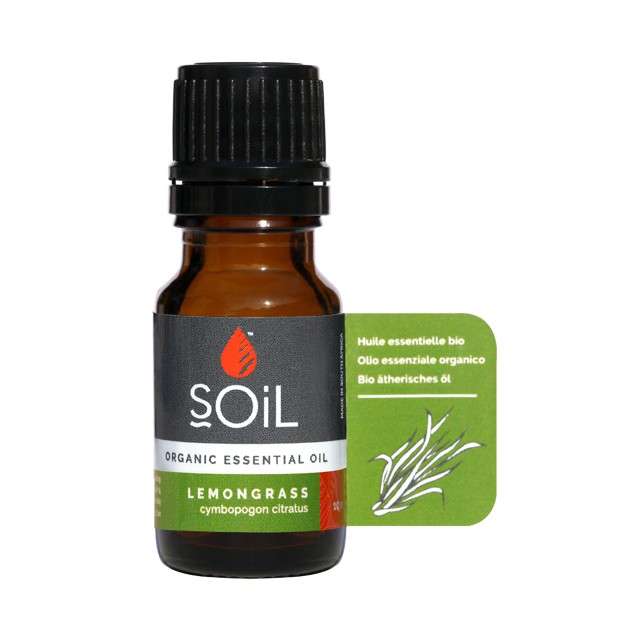 Organic Lemongrass Oil (Cymbopogon Citratus) 10ml