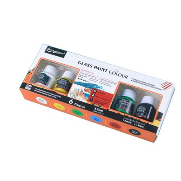 Pack of 12 - 25ml Glass Paint