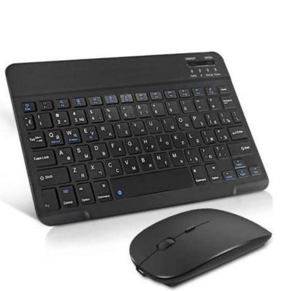 Bluetooth Tablet Keyboard Mouse Combo Wireless - Black, White