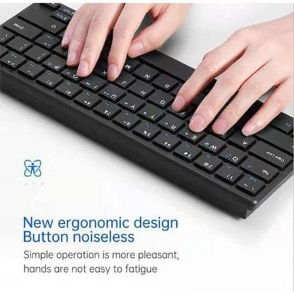 Mini Wireless Keyboard-Black,with USB dongle for laptops,phones,Tablets