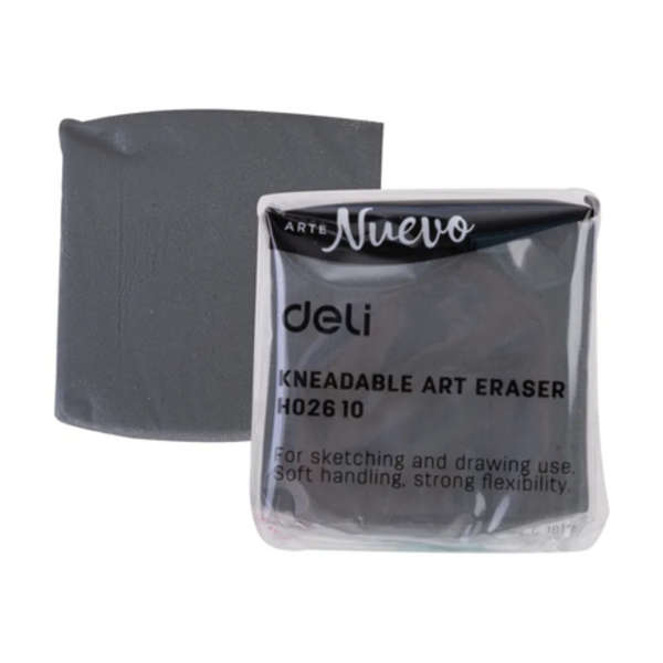 Deli Art Kneadable Eraser 40x40x10mm - Grey