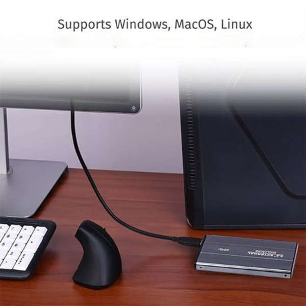 500GB Portable External Hard Drive USB 2.0 - Slim Design