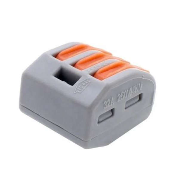 Universal wire Quick Lever Spring Electrical Connectors 3 pin - 30 pieces