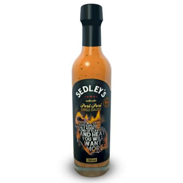 Sedleys Hot Peri-Peri Chilli Sauce - 250ml x 2