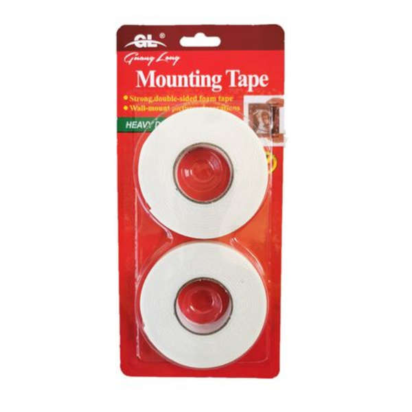 GL Heavy Duty Double-sided Tape Mounting Tape - Pack of 2