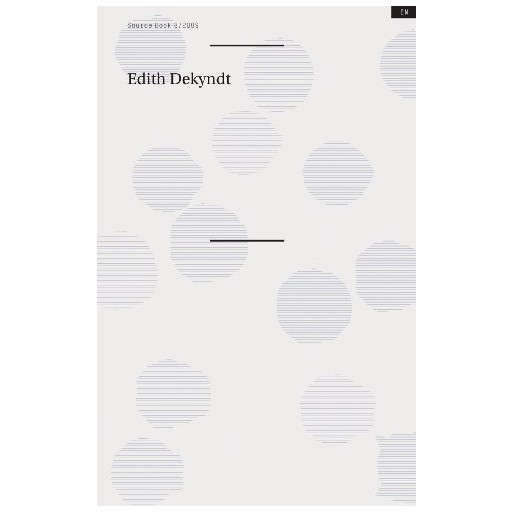 Edith Dekyndt: Source Book 8