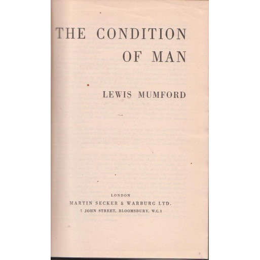 The Conditions of Man
