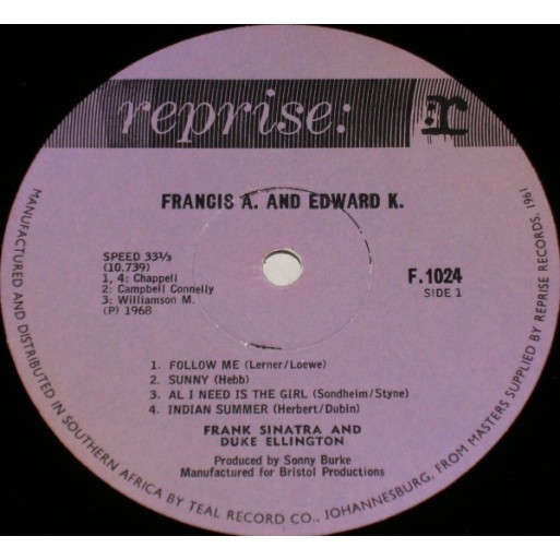 Frank Sinatra - Francis A. & Edward K.
