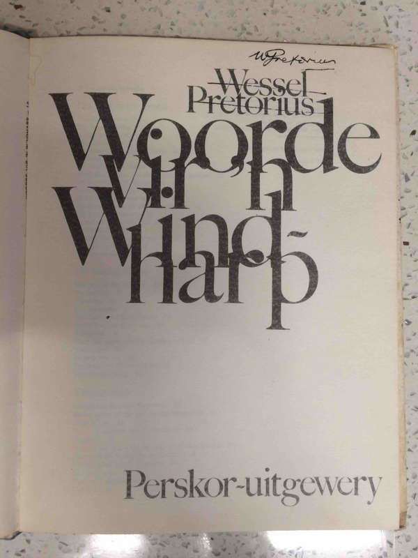 oorde vir 'n wind harp (SIGNED)