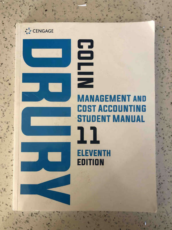 Management and Cost Accounting  Student Manual (11th Ed)