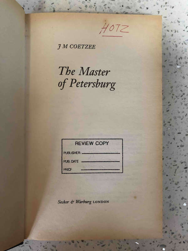 The Master of Petersburg