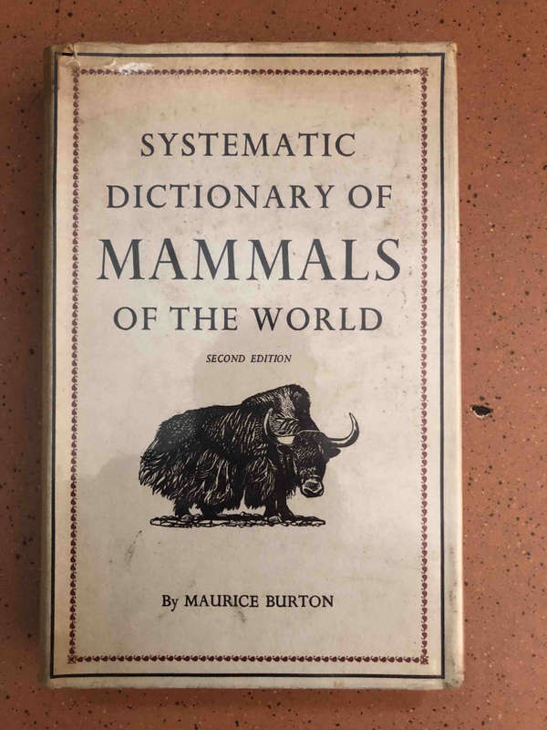 Systematic Dictionary of Mammals of the World