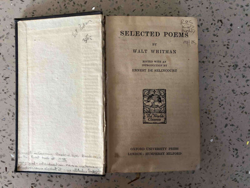 Walt Whitman: Selected Poems