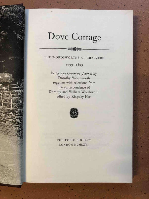 Dove Cottage: The Wordsworths at Grasmere 1799-1803