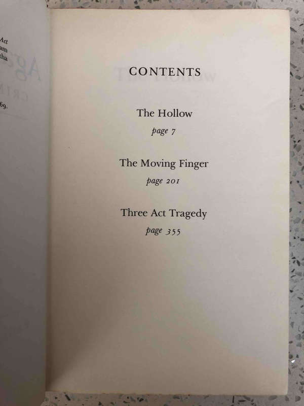 Agatha Christie Crime Collection: The Hollow & The Moving Finger & Three Act Tragedy