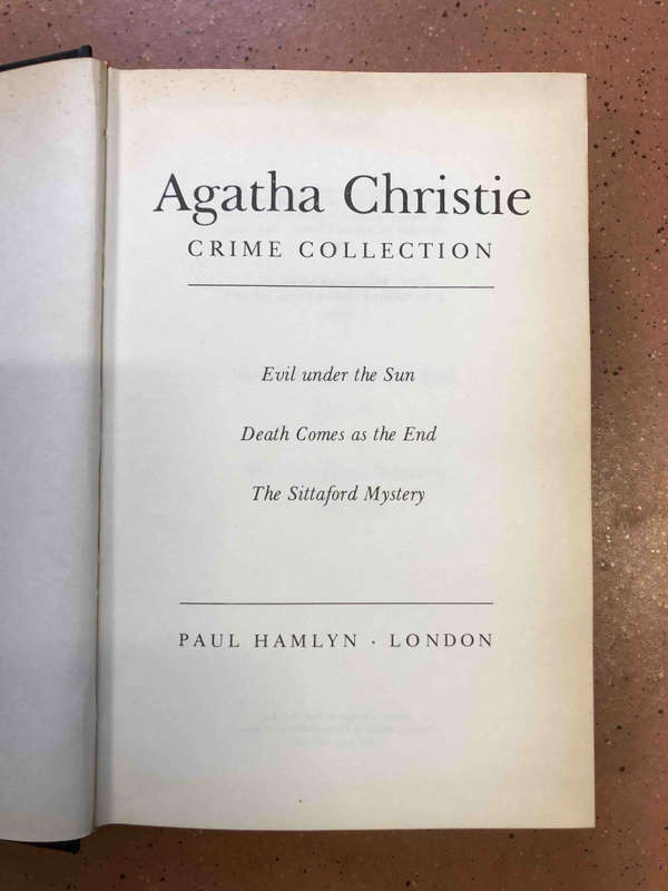 Agatha Christie Crime Collection: Evil under the Sun, Death comes as the End and The Sittaford Myste